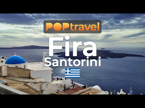 FIRA (Santorini), Grécia 🇬🇷 - 4K 60fps (UHD)