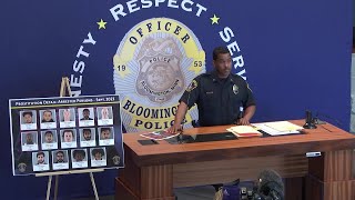 Chief Hodges provides information regarding the arrests from a recent prostitution detail