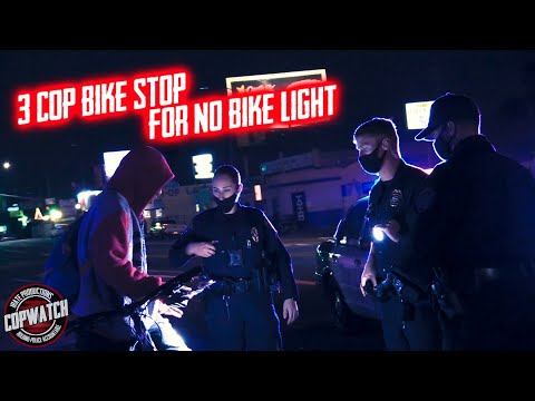 3 Cop Bike Stop for No Bike Light | Copwatch | United Against Police ...