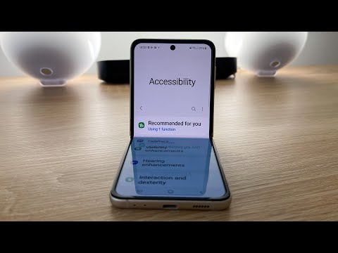 Samsung Galaxy Z Flipping Amazing Accessibility Settings