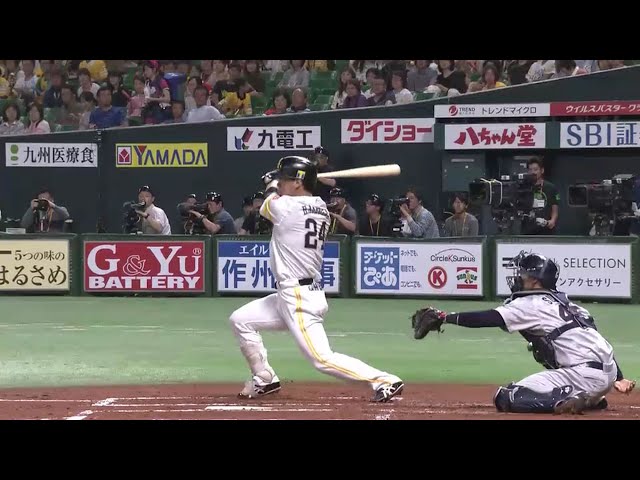 【1回裏】すぐさま逆転!! ホークス・長谷川 逆転打!! 2016/6/2 H-D