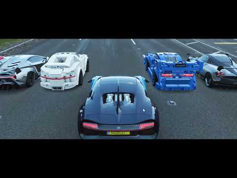 Bugatti Chiron VS LEGO Chiron Who is the winner
