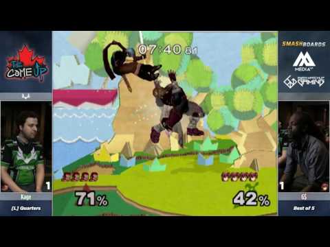 Kage vs G$ - The Come Up 2017 - Melee Losers Quarters