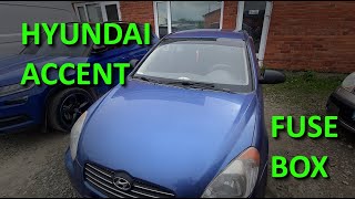 Hyundai Accent MC (2005—2010) - Fuse Box  Location / Diagram / Description