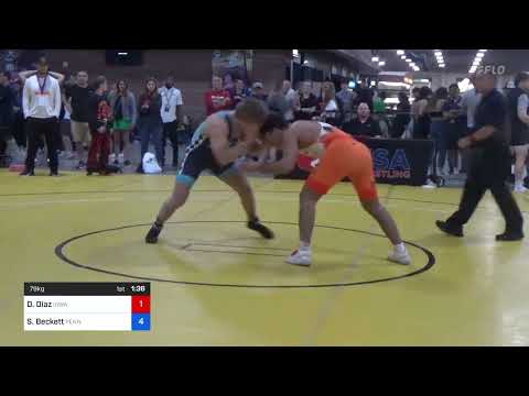 79 Kg Cons 32 #1 - Danny Diaz, Iowa Vs Sam Beckett, Pennsylvania 1759