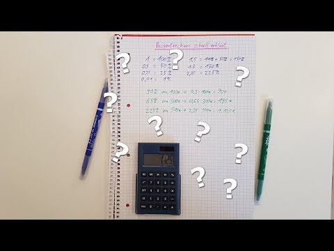 ☺Prozentrechnen schnell und einfach erklärt für Dummies☺ - Tipp und Trick