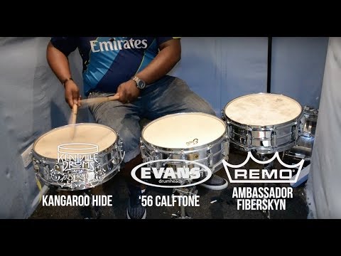 Comparing Vintage style Drum Heads on Kwesi's Corner - Remo, Evans & Kentville | Drumshack London