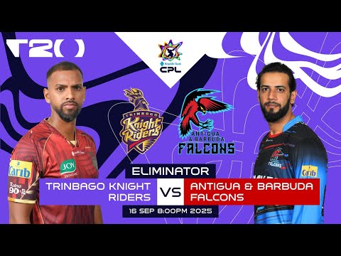 LIVE | Eliminator | Trinbago Knight Riders vs Antigua & Barbuda Falcons | CPL 2025