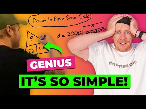Power to Pipe Size Equation | Heat Geek Style