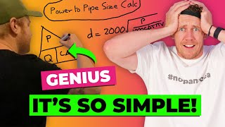 Power to Pipe Size Equation | Heat Geek Style