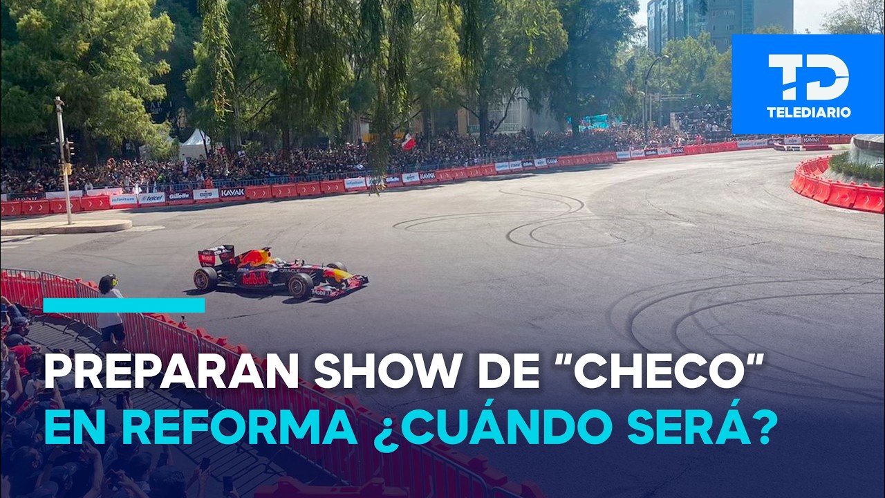 Preparan Show Run de "Checo" en Paseo de la Reforma