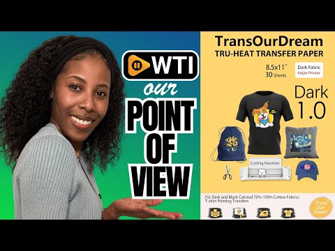 TransOurDream Tru-Heat Transfer Paper for Inkjet Printer (30 Sheets - WTI product video review