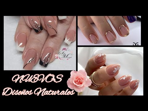 UÑAS NATURALES 2022|DISEÑOS UÑAS COLOR NATURAL #uñas2022 #diseñosdeuñas #uñasdecoradas #desingnails
