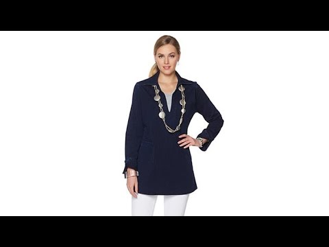 MarlaWynne Denim Knit Tunic