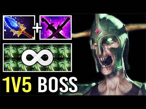 1v5 RAID BOSS Scepter Undying Non-Stop Decay Carry All Team vs Immortal Rank Most Imba Hero Dota 2