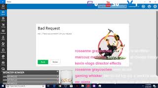 how to fix 400 bad request roblox