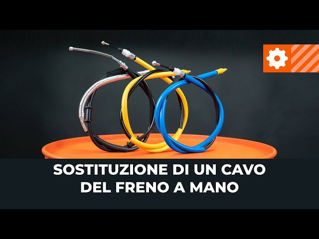 Guarda una guida video su come cambiare FIAT COUPE Cavo freno di stazionamento