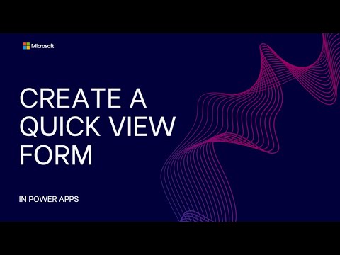 Quick View Form in Power Apps
