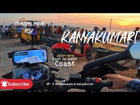 Rameswaram - Kanyakumari | Coastal India Ride| Pohuch gaye hum India ke akhri point pe sunset dekhne