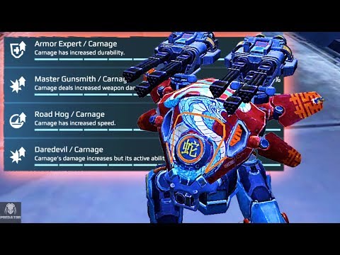 Building The Daredevil Carnage With Major Skill Upgrades - Destruction | War Robots