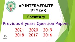 Download Lagu AP Inter 1st Year Chemistry (EM) 2021, 2020, 2019, 2018, 2017, 2016 Question Paper public exams Thumbnail