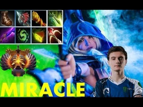 Miracle - Drow Ranger Safelane | New Marksmanship 7.20e | dota 2 mmr Pro Gameplay 71