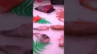 🇪🇸 Endless Seafood in La Boqueria Street Food Barcelona Spain #shorts