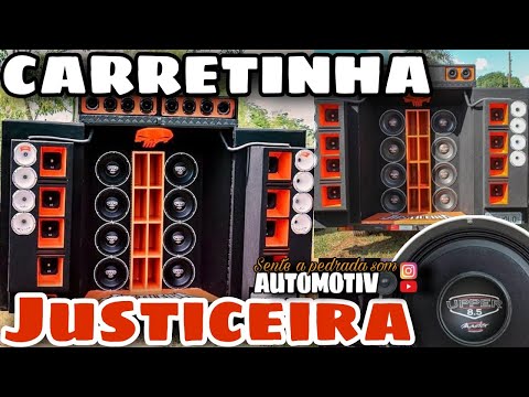 CARRETINHA JUSTICEIRA ALTO FALANTES MASTER LOUDSPEAKER/SENTE A PEDRADA SOM AUTOMOTIVO