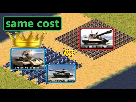 Prism Tank + Grizzly vs Rhino - Red Alert 2