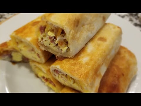 $6 Dollar breakfast burritos combo | the best breakfast burrito recipe
