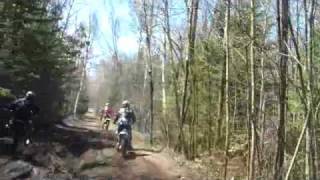 preview picture of video 'Dirt Bike ride to trail Wolverine MI'