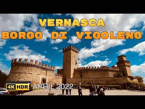 PIACENZA ITALY WALKING TOUR- VIGOLENO | 4K 60fps | APRIL 2022