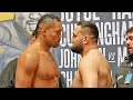 JOE JOYCE VS CHRISTIAN HAMMER - FULL WEIGH IN & FACE OFF | INTENSE STARE DOWN !