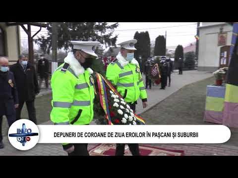 DEPUNERI DE COROANE DE ZIUA EROILOR ÎN PAȘCANI ȘI SUBURBII