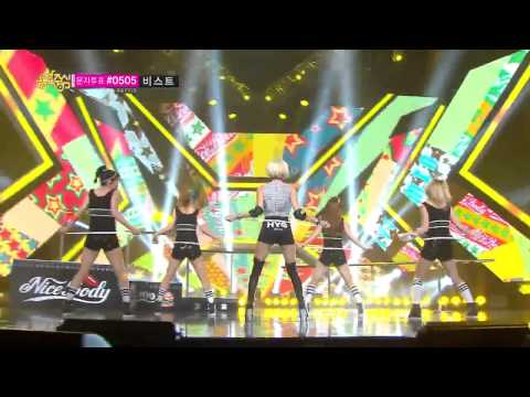 140712 - Nice Body - Hyomin (T-ARA) ft Sungmin (SPEED) Music Core