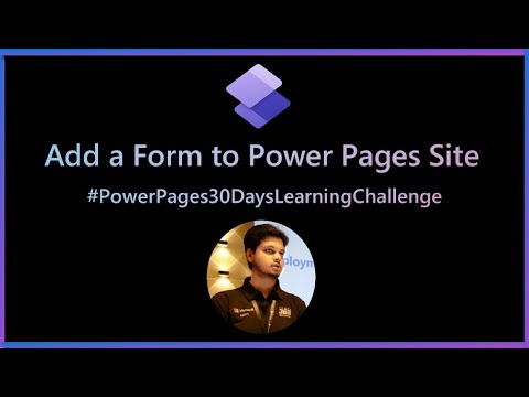 Create a Form to Power Pages Site to Insert/Edit/View Data