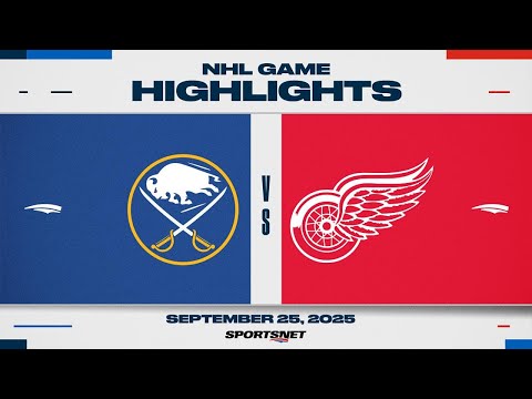 NHL Preseason Highlights | Sabres vs. Red Wings - September 25, 2025