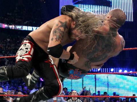 Edge Spears Chris Jericho, Shawn Michaels, John Cena and