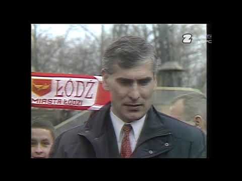 Liga 1995. ŁKS–Legia Warszawa. Strzelają: Leszek Pisz, Arkadiusz Bilski, Jacek Płuciennik