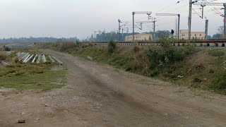 preview picture of video 'Hajipur junction to Sagauli new Rail line status at Ghoswar, near NH-22'