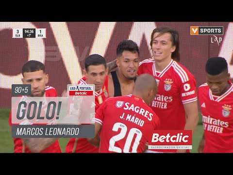 Golo Marcos Leonardo: Benfica (3)-1 Braga (Liga 23/24 #31)