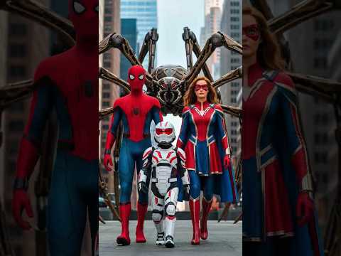 Spiderman and Captain American they are with giant spiders #spiderman #avengers #marvel