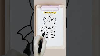 HOW TO DRAW A CUTE DRAGON TUTORIAL