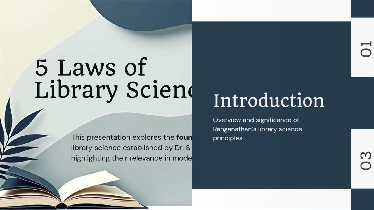 5 Laws of Library Science | Library and information science | library science