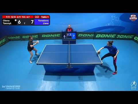 14:30 Olena Taranyk 2-3 Yaroslava Lisna West 3 WIN CUP 21.11.2022 | TABLE TENNIS WINCUP