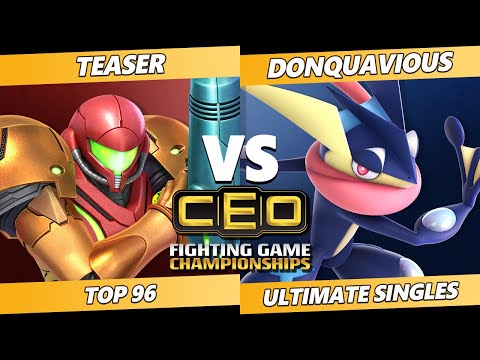 CEO 2021 - Teaser (Samus) Vs. Donquavious (Greninja) SSBU Ultimate Tournament