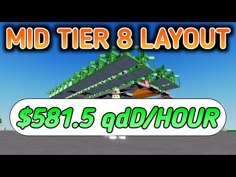 MID TIER 8 LAYOUT FACTORY SIMULATOR! - Roblox Factory Simulator