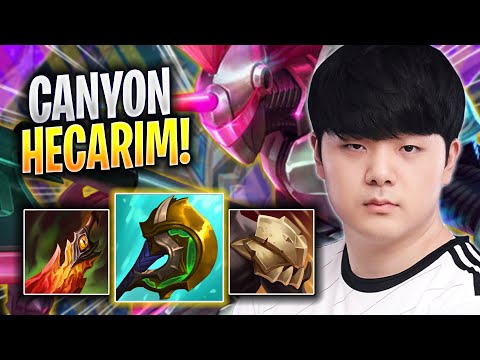 CANYON CRAZY GAME WITH HECARIM! - DK Canyon Plays Hecarim JUNGLE vs Fiddlesticks! | Season 2023