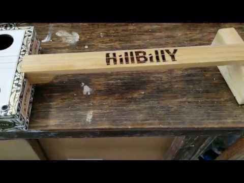 A look at the HillBilly -  fret less 3 string cigar box guitar.