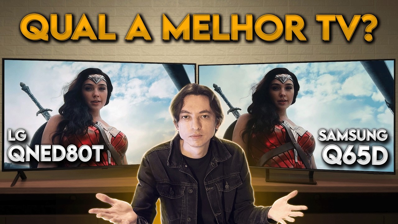 LG QNED80 vs SAMSUNG Q65D - Qual a MELHOR TV em 2024?